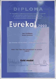 Medalie de Aur - Eureka - Brusseles 16.11.2003